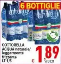 Iper Triscount Cottorella acqua naturale offerta