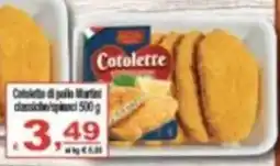 CTS Supermercati Cotolette di pollo Martini classiche offerta