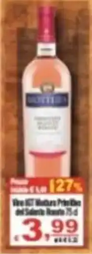 CTS Supermercati Vino IGT Molise Primitivo del Salento Rosato 75 cl offerta