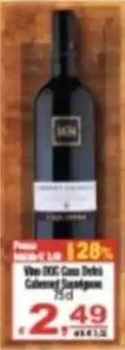 CTS Supermercati Vino DOC Casa Delbi Cabernet Sauvignon offerta