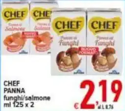 Iper Triscount CHEF Panna funghi/salmone offerta