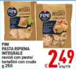 Iper Triscount FINI pasta ripiena integrale offerta