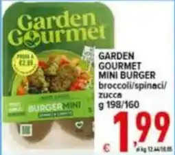 Iper Triscount Garden Gourmet mini burger broccoli/spinaci/zucca offerta