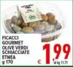 Iper Triscount Ficacci gourmet olive verdi schiacciate etnea offerta