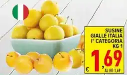 Iper Triscount Susine gialle Italia offerta