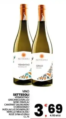Despar Sicilia Vino Settesoli offerta