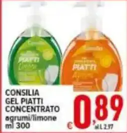 Iper Triscount Consilia gel piatti concentrato agrumi/limone offerta