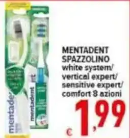 Iper Triscount Mentadent spazzolino offerta