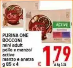 Iper Triscount Purina One Bocconi mini adult pollo e manzo offerta