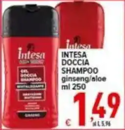 Iper Triscount Intesa doccia shampoo ginseng/aloe offerta