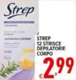 Iper Triscount Strep 12 strisce depilatorie corpo offerta