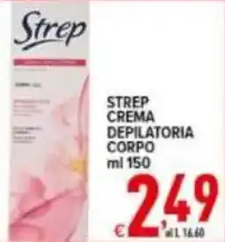 Iper Triscount Strep crema depilatoria corpo offerta
