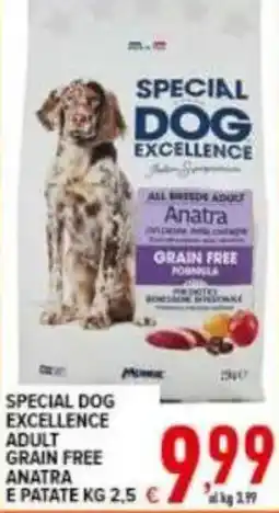 Iper Triscount Special Dog Excellence Adult Grain Free Anatra offerta