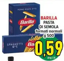 Iper Triscount Barilla pasta di semola offerta