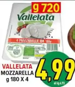 Iper Triscount Vallelata Mozzarella offerta