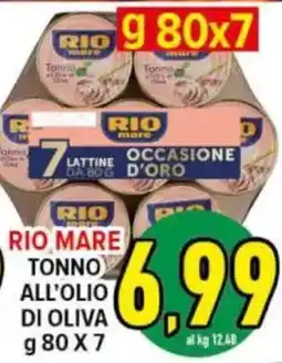 Iper Triscount Rio Mare tonno all'olio di oliva offerta