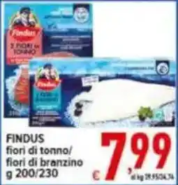 Iper Triscount Findus fiori di tonno/fiori di branzino offerta