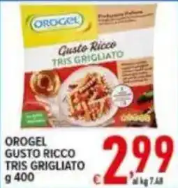 Iper Triscount Orogel gusto ricco tris grigliato offerta