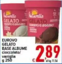 Iper Triscount Eurovo gelato base albume cioccolato vaniglia offerta