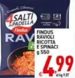 Iper Triscount Findus Ravioli Ricotta e Spinaci offerta