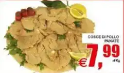Pewex Cosce di pollo panate offerta