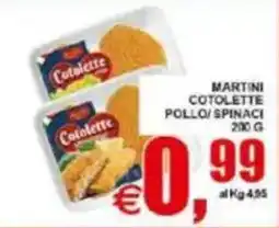 Pewex Martini Cotolette Pollo/Spinaci offerta