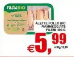 Pewex Alette pollo bio fiammeggiate Fileni offerta