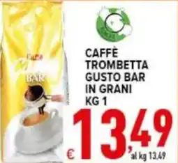 Iper Triscount Caffè Trombetta Gusto Bar in Grani offerta