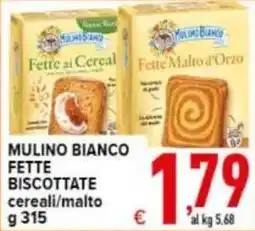 Iper Triscount Mulino Bianco Fette biscottate cereali/malto offerta