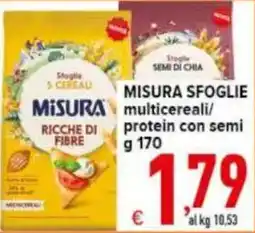 Iper Triscount Misura sfoglie multicereali/protein con semi offerta