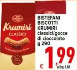 Iper Triscount Bistefani biscotti krumiri classici offerta