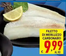 Iper Triscount Filetto di merluzzo carbonaro offerta