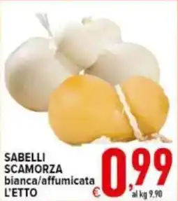 Iper Triscount Sabelli scamorza bianca/affumicata offerta
