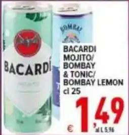 Iper Triscount Bacardi Mojito / Bombay & Tonic / Bombay Lemon offerta