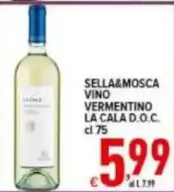 Iper Triscount Sella&Mosca Vino Vermentino La Cala D.O.C. offerta