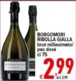 Iper Triscount Borgomori Ribolla Gialla offerta
