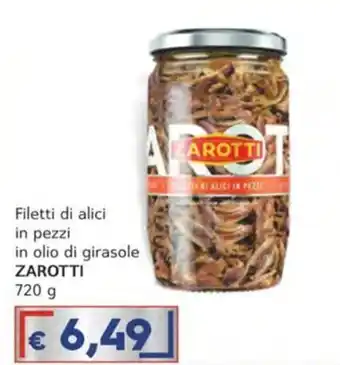 Filetti di alici in pezzi Zarotti