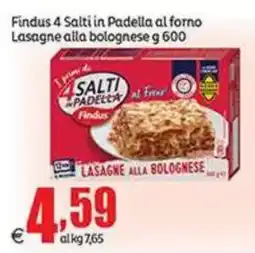 Elite Findus Salti in Padella Lasagne alla bolognese offerta