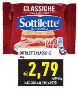 Pim Supermercati Sottilette classiche offerta