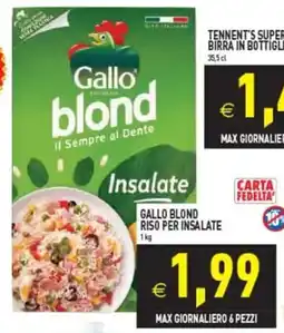 Pim Supermercati Gallo blond riso per insalate offerta