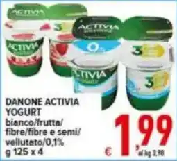 Iper Triscount Danone Activia Yogurt offerta