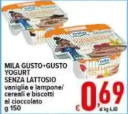 Iper Triscount Mila Gusto+Gusto Yogurt Senza Lattosio offerta