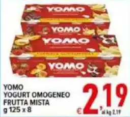 Iper Triscount Yomo yogurt omogeneo frutta mista offerta