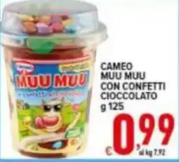 Iper Triscount Cameo muu muu con confetti cioccolato offerta