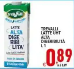 Iper Triscount Trevalli latte UHT alta digeribilità offerta