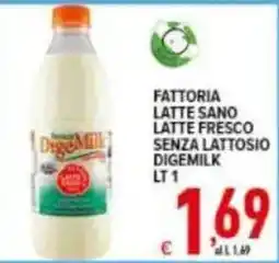 Iper Triscount Latte fresco senza lattosio Digemilk offerta