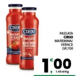 Despar Sicilia Passata verace Cirio offerta