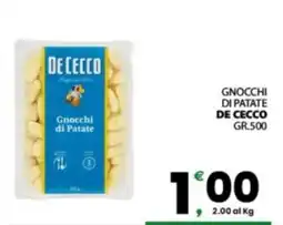 Despar Sicilia Gnocchi di Patate De Cecco offerta