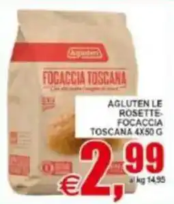 Pewex Agluten le rosette-focaccia toscana offerta