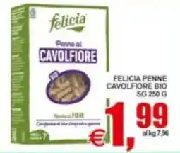 Pewex Felicia penne al cavolfiore bio offerta